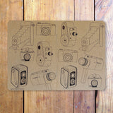 Cameras Galore pocket sketch notebook full view