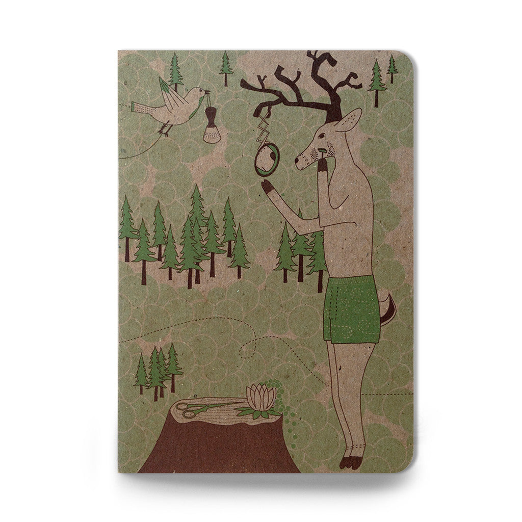 Grooming Deer pocket sketch notebook